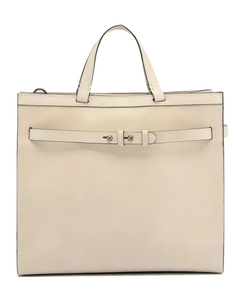 Officine Creative Italia Schultertasche mit Schnallenverschluss - Nude Nude