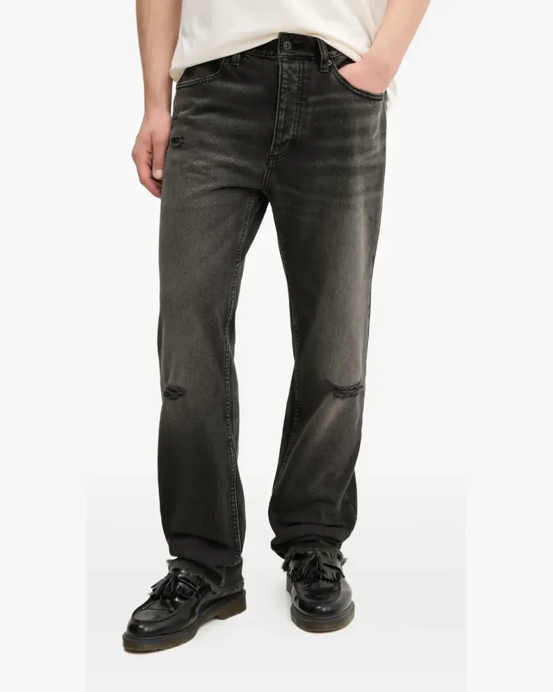 HUGO BOSS Jeans in Distressed-Optik - Grau Grau