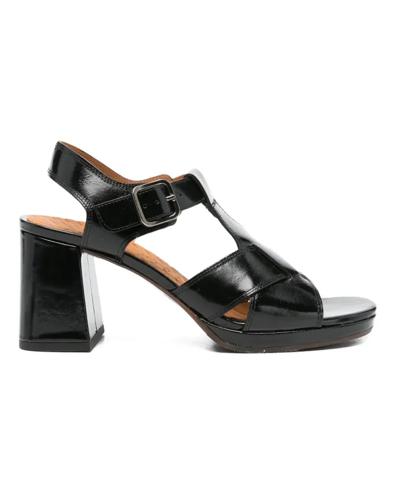 Chie Mihara Obana Sandalen mit T-Riemen - Schwarz Schwarz