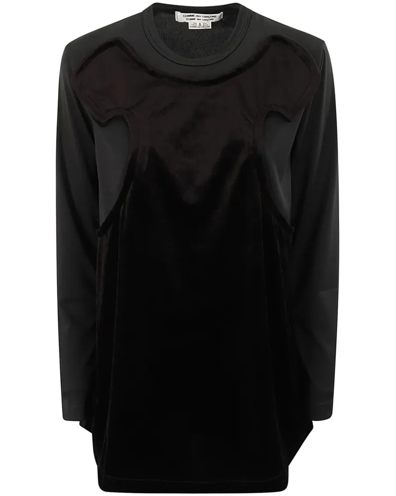 Comme des Garçons x Poly Oberteil aus Samt - Schwarz Schwarz