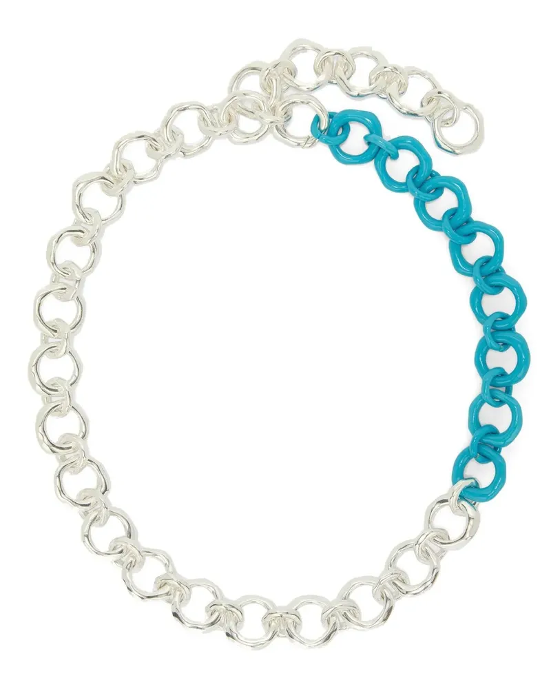 Jil Sander Klassische Halskette - Blau Blau