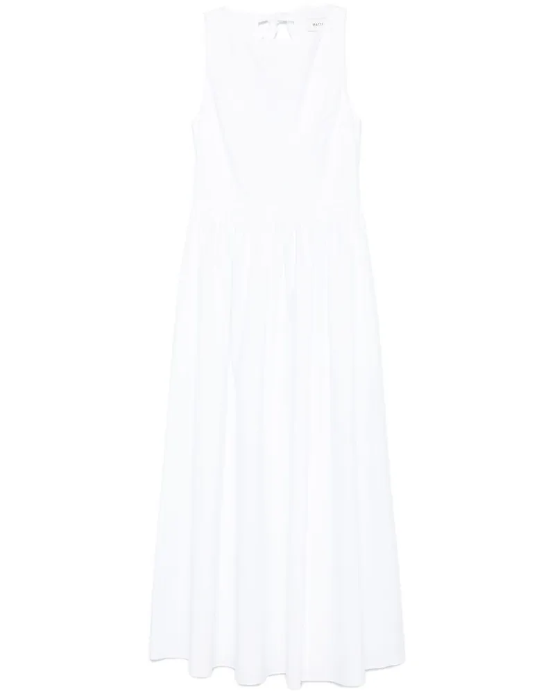 Matteau Tie Back Midikleid - Weiß Weiß