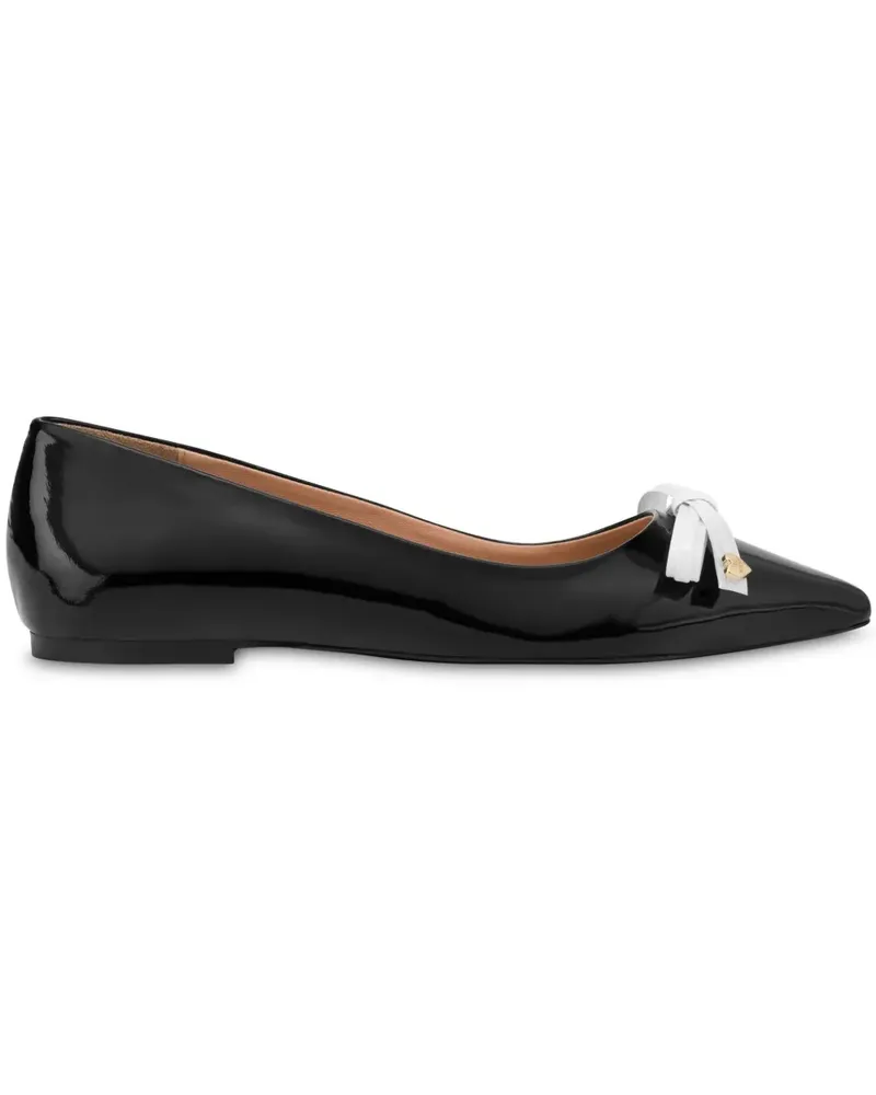 Moschino Ballerinas mit Schleife - Schwarz Schwarz