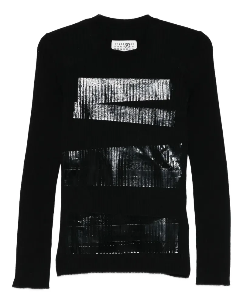 Maison Margiela round-neck sweater - Schwarz Schwarz