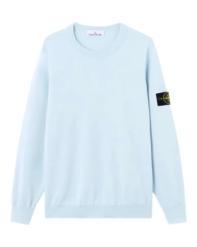 Stone Island Sweatshirt mit Logo-Patch - Blau Blau