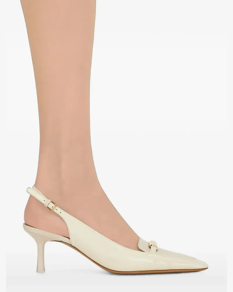 Ferragamo Pumps aus Lackleder - Nude Nude