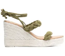 Espadrilles mit geflochtener Sohle 105mm