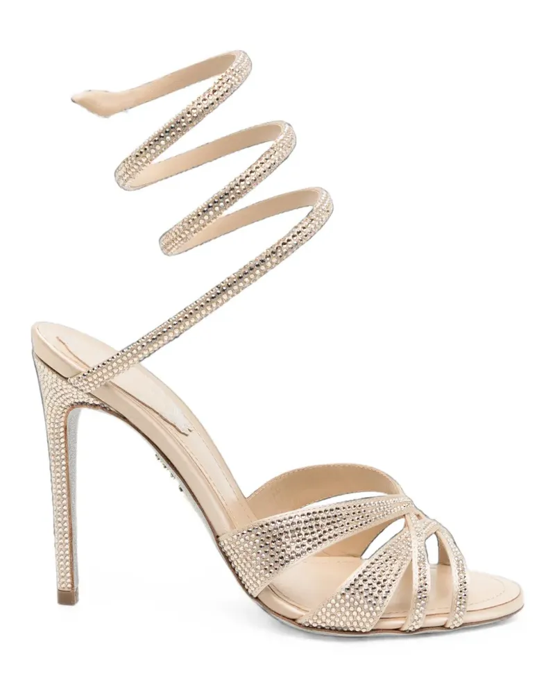 René Caovilla Dania Sandalen 105mm - Gold Gold