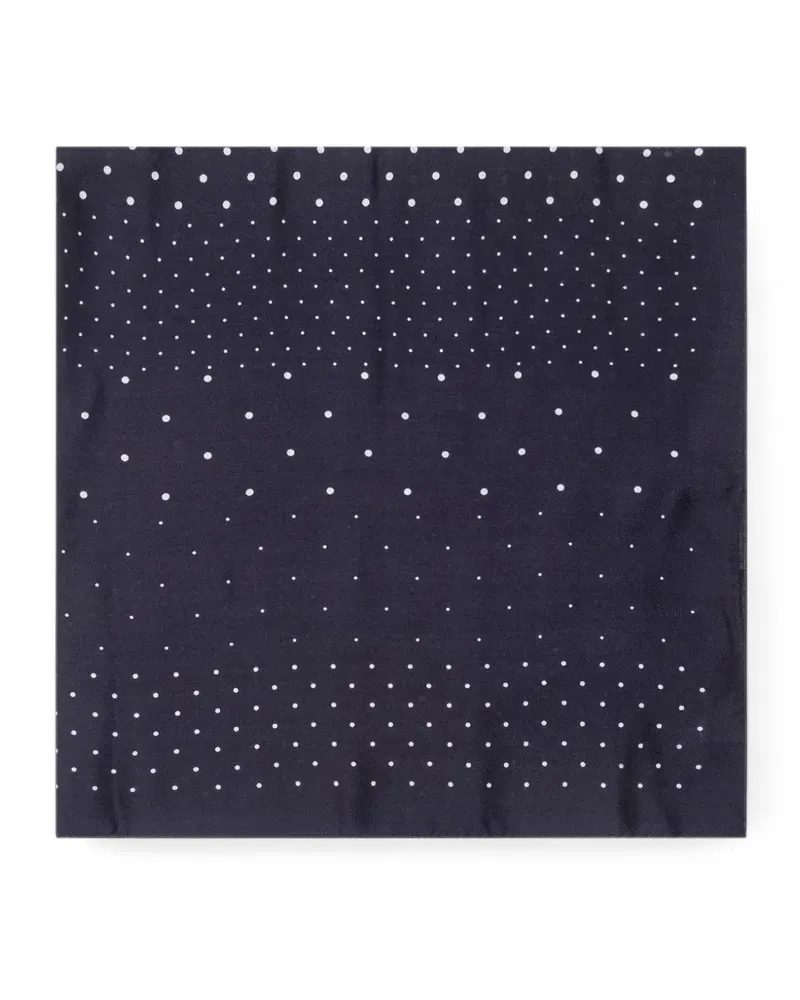 Destin polka-dot wool scarf - Blau Blau