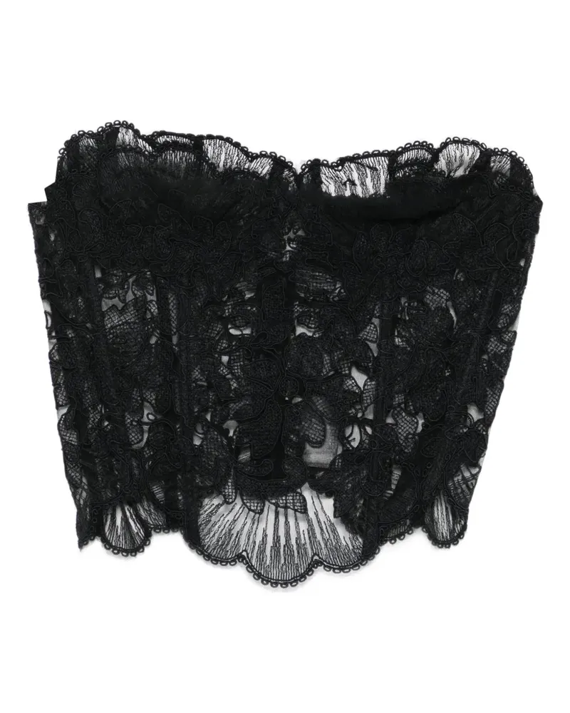 Ermanno Scervino Korsett-Top aus Spitze - Schwarz Schwarz