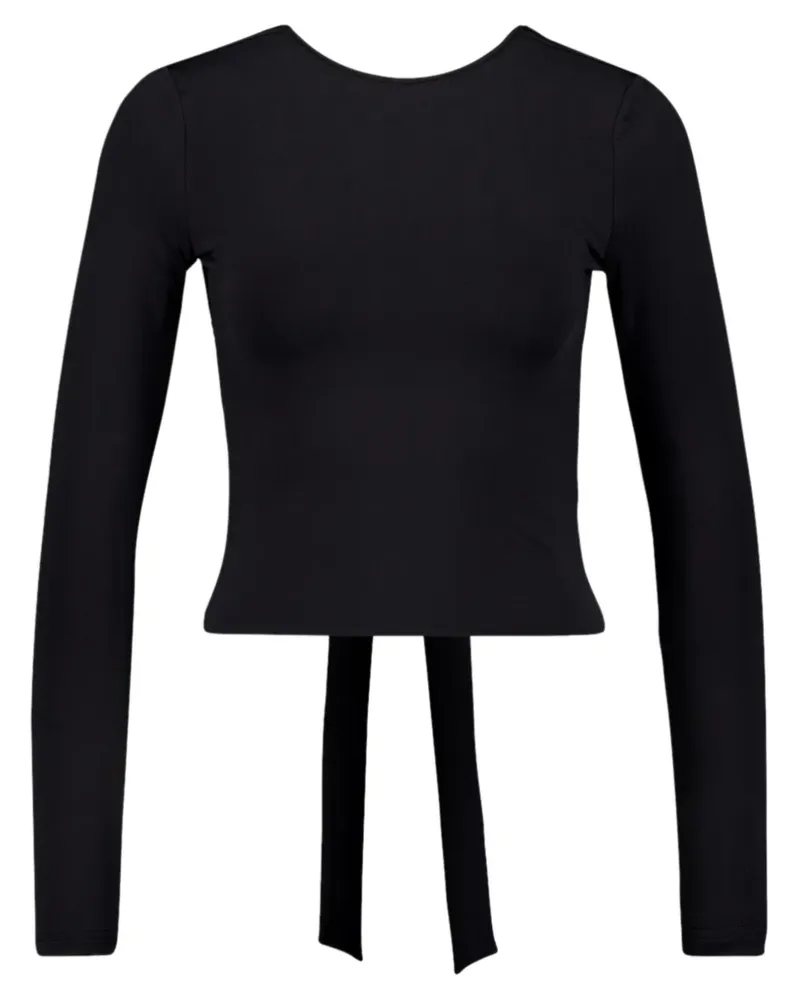Balenciaga Oberteil mit Knotendetail - Schwarz Schwarz