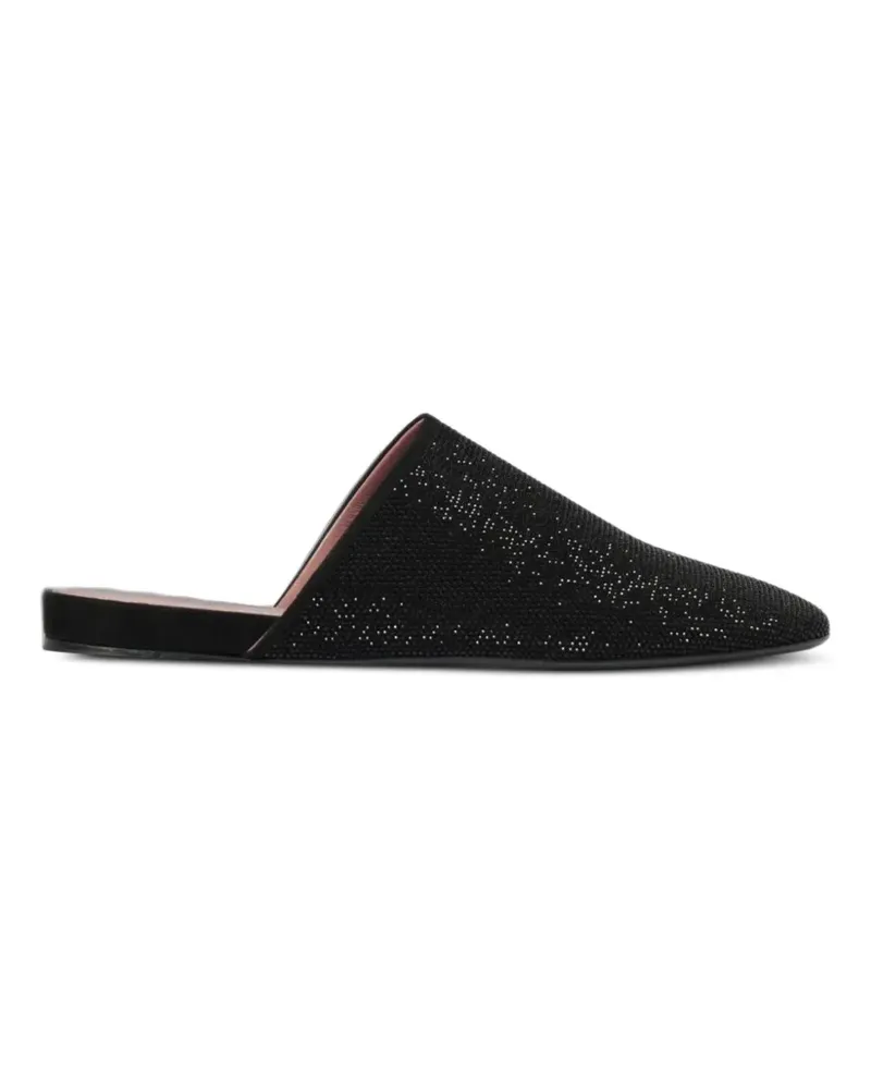 Premiata strass-embellished leather mules - Schwarz Schwarz