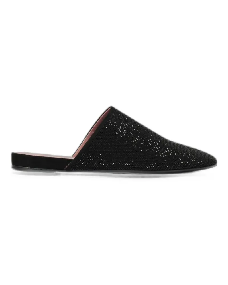 Premiata strass-embellished leather mules - Schwarz Schwarz
