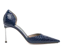 Spire D'Orsay Pumps mit Kroko-Effekt - Blau