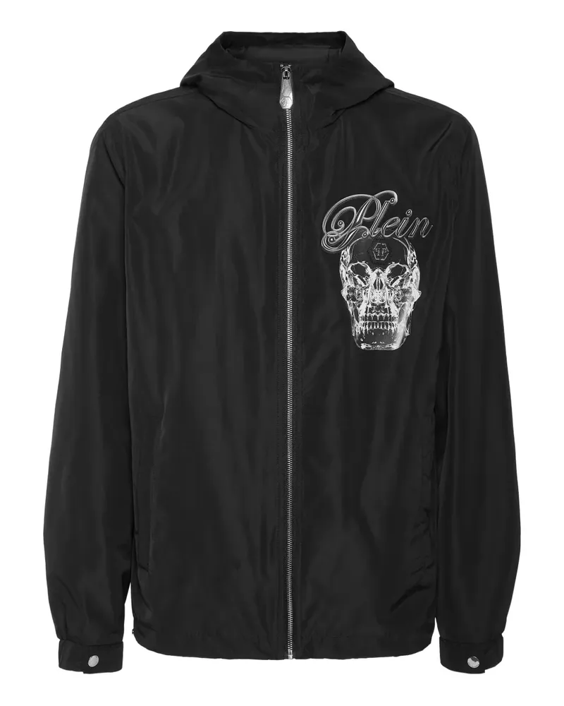 Philipp Plein Glass Skull Windbreaker - Schwarz Schwarz