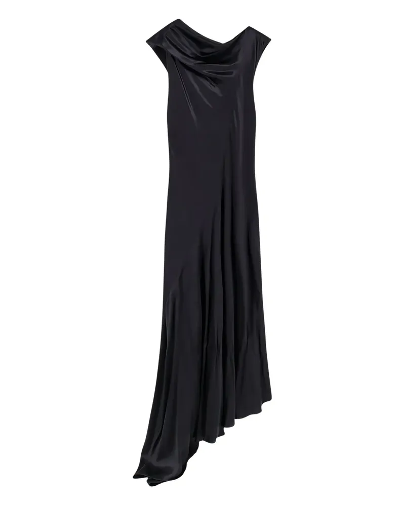Alberta Ferretti asymmetric-neck maxi dress - Schwarz Schwarz
