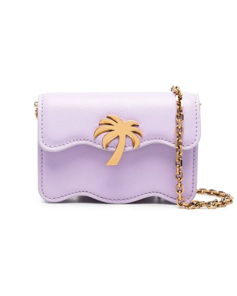 Palm Angels Palm Beach Gürteltasche mit Logo-Schild - Violett Violett