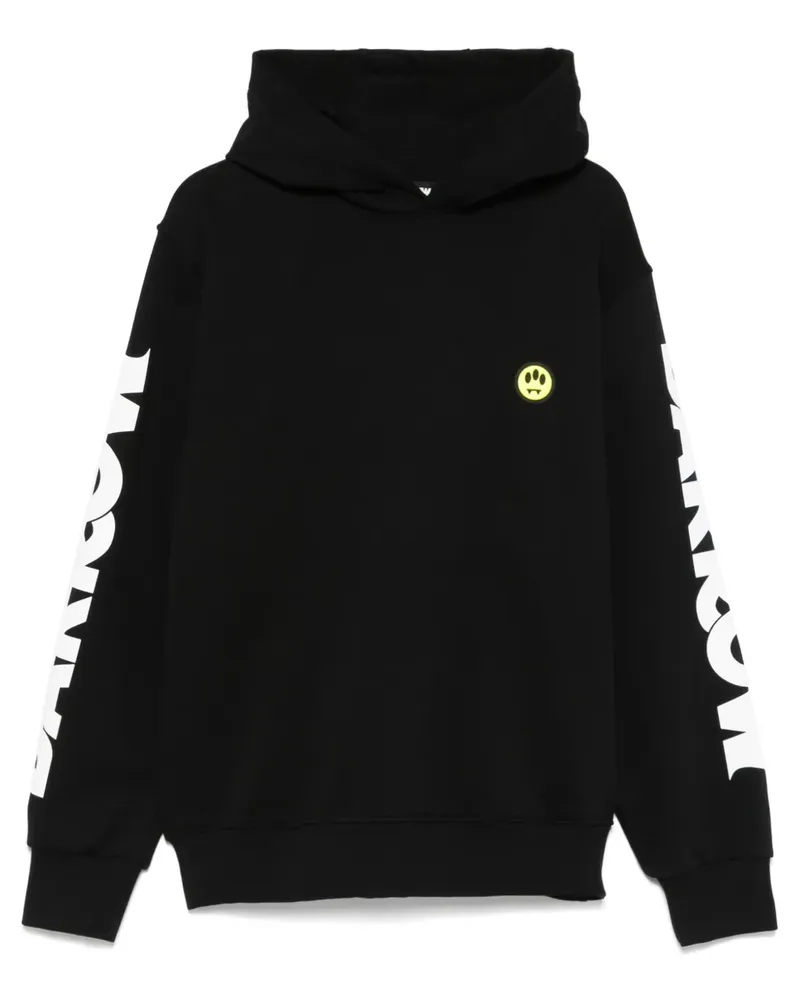 BARROW Hoodie mit Smiley-Print - Schwarz Schwarz