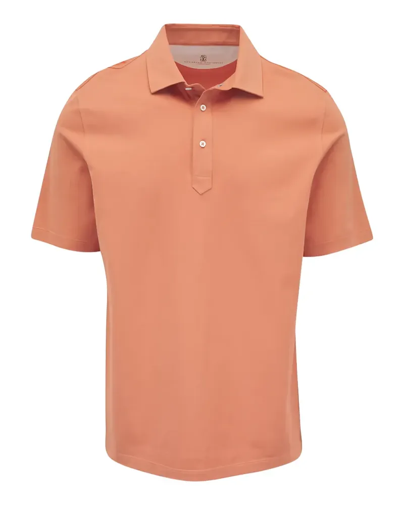 Brunello Cucinelli Klassisches Poloshirt - Orange Orange
