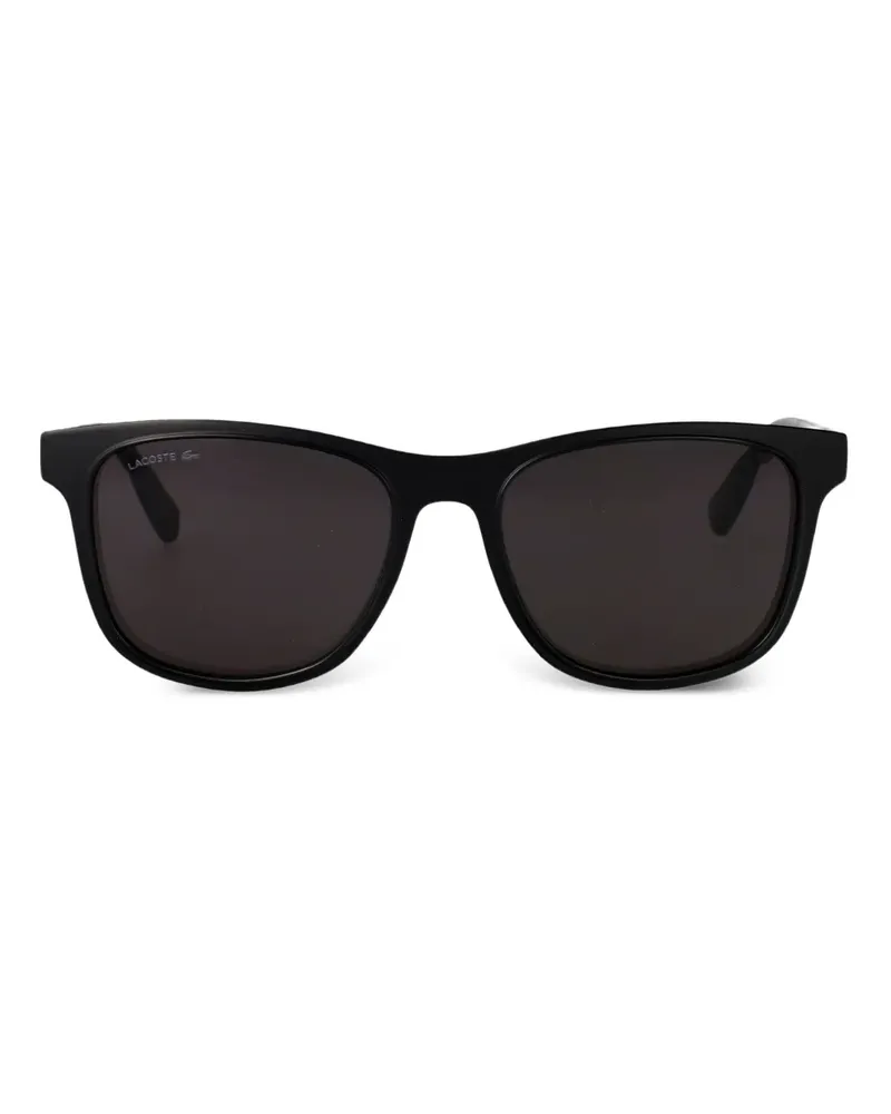 Lacoste Sonnenbrille mit eckigem Gestell - Schwarz Schwarz