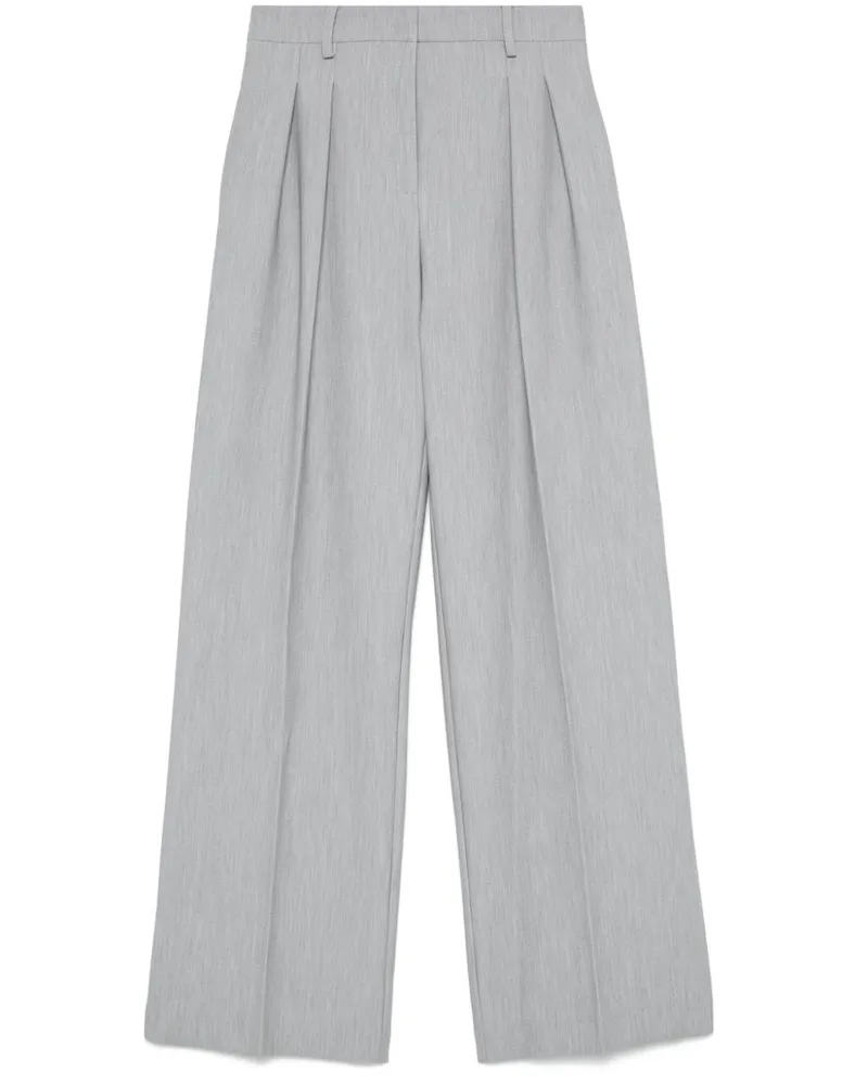 Patrizia Pepe Hose mit weitem Bein - Grau Grau