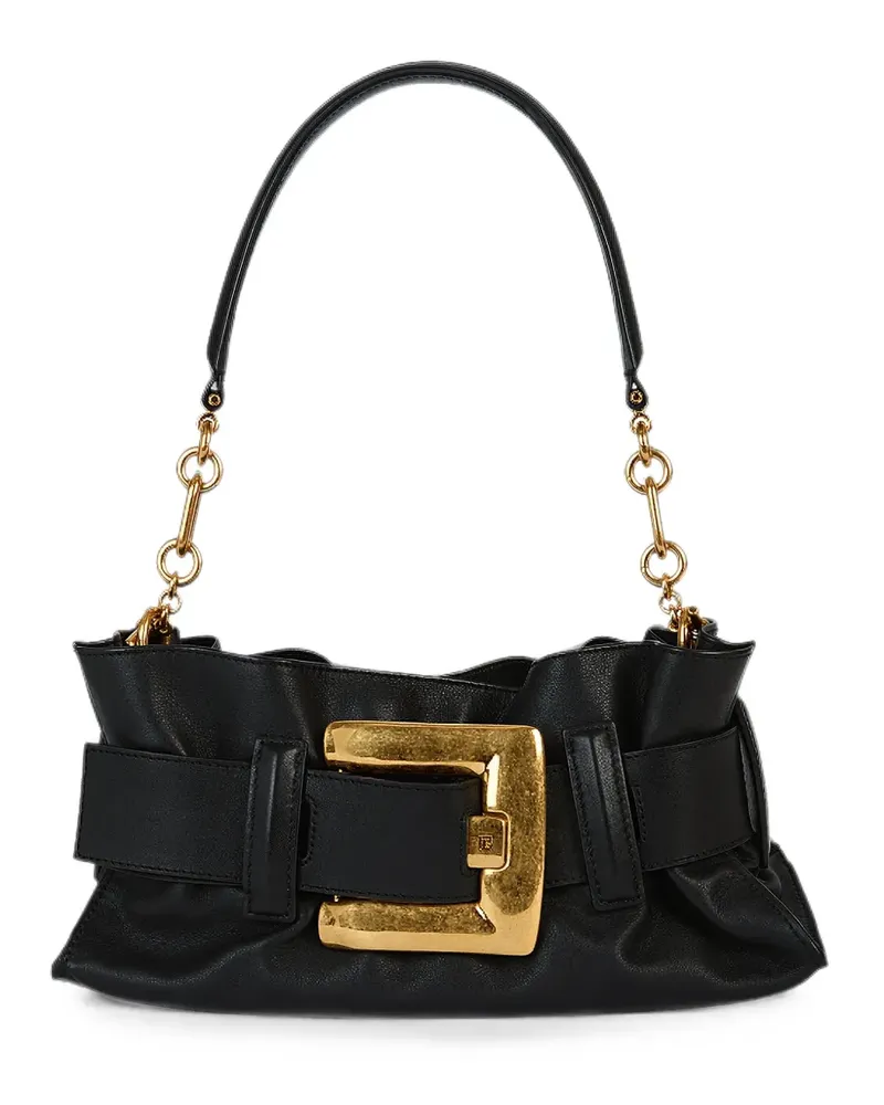 Balmain Mini Anthem Clutch - Schwarz Schwarz