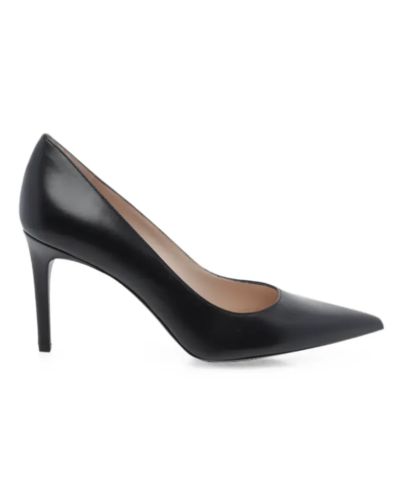 Stuart Weitzman pointed-toe leather pumps - Schwarz Schwarz
