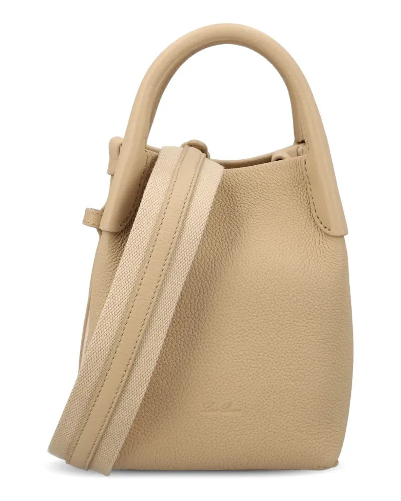 Loro Piana micro Bale bucket bag - Nude Nude
