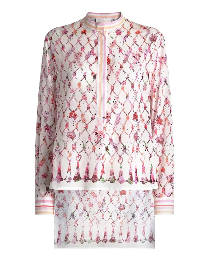 Genny floral-print long-sleeve shirt - Mehrfarbig Mehrfarbig