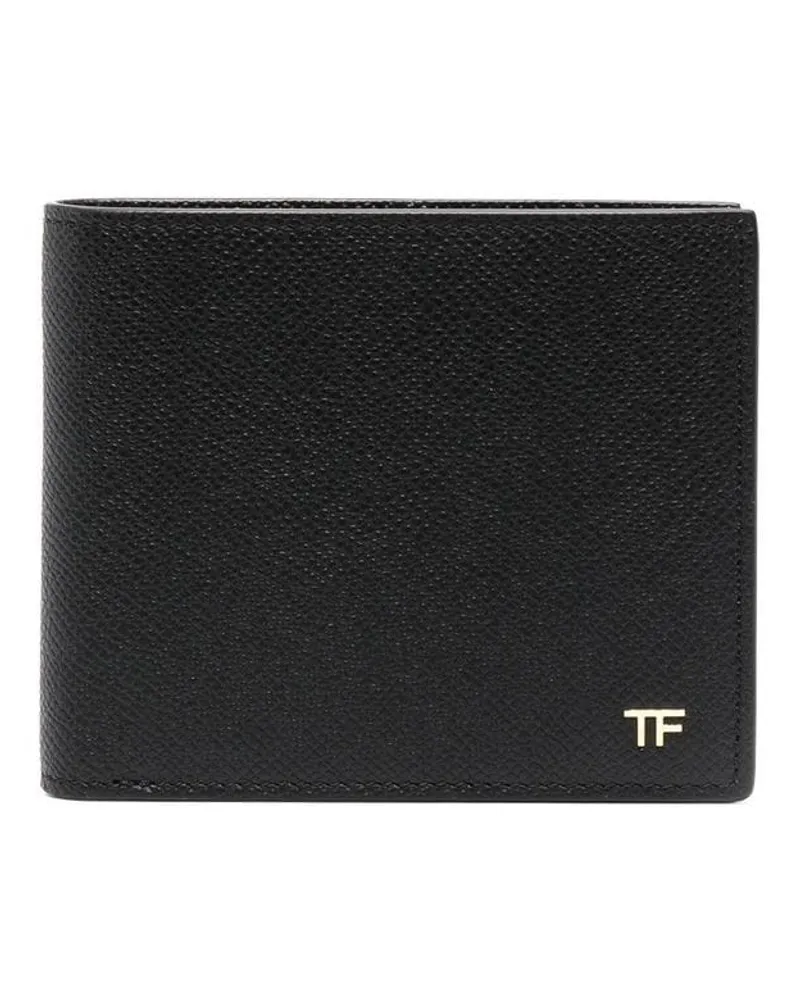 Tom Ford Portemonnaie mit Logo-Schild - Schwarz Schwarz
