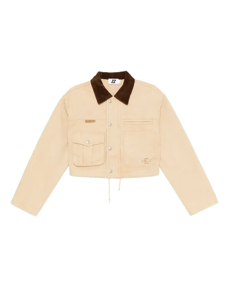 Izzue Jacke mit Logo-Stickerei - Nude Nude