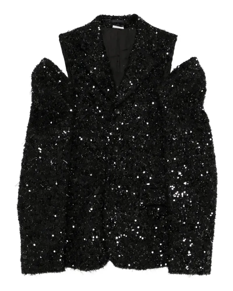 Comme des Garçons Jacke mit Cut-Out - Schwarz Schwarz