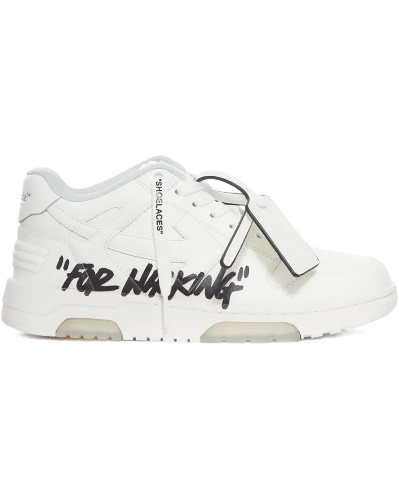 OFF-WHITE Out of Office Sneakers mit Graffiti-Print - Weiß Weiß