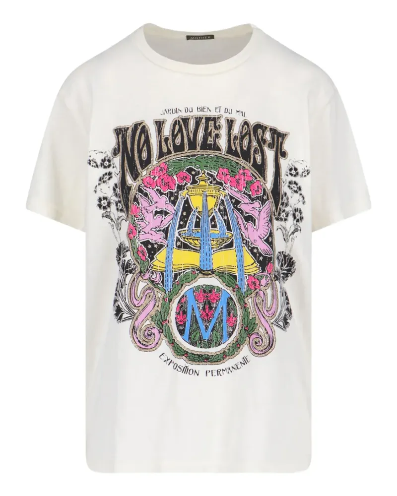 Mother T-Shirt mit The Rowdy-Print - Weiß Weiß