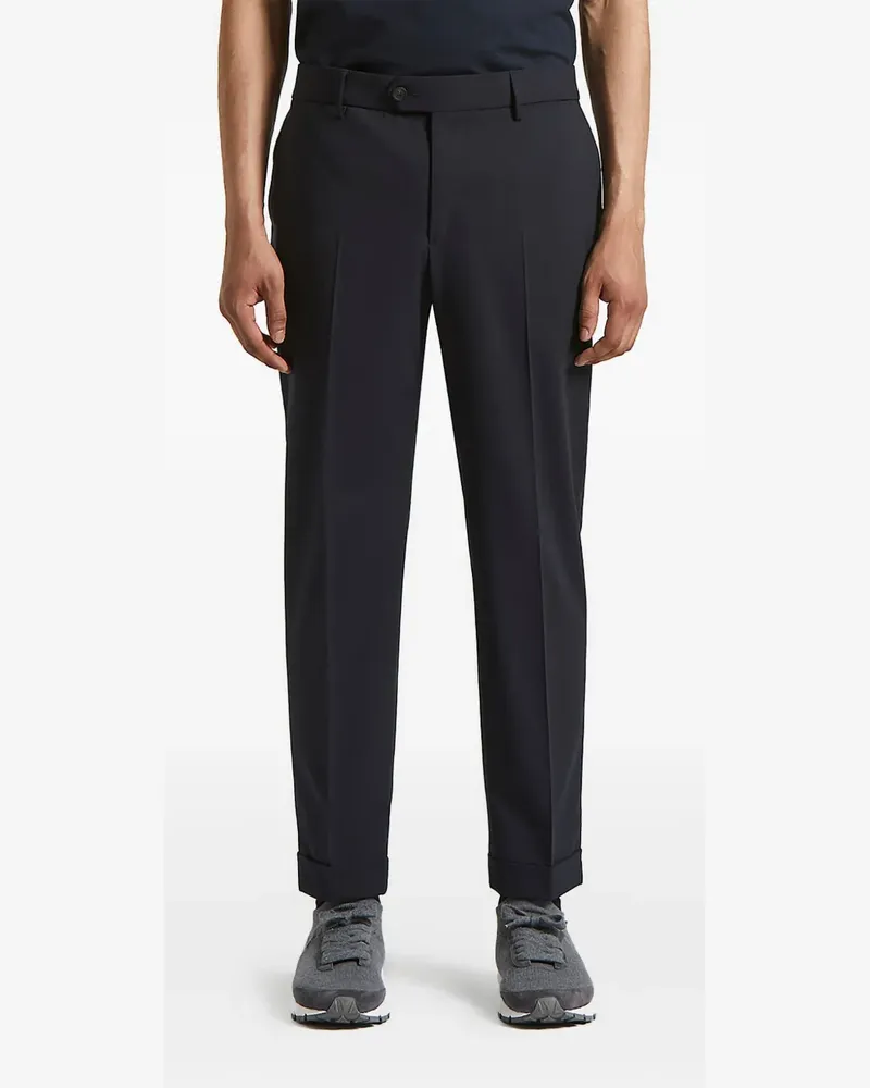 Peserico Hose mit Umschlag - Blau Blau