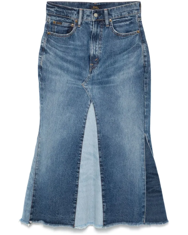 Ralph Lauren Maxirock im Patchwork-Look - Blau Blau