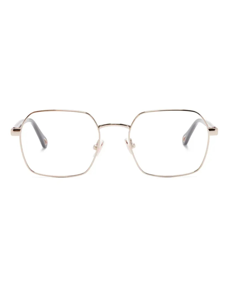 Chloé Brille mit eckigem Gestell - Gold Gold