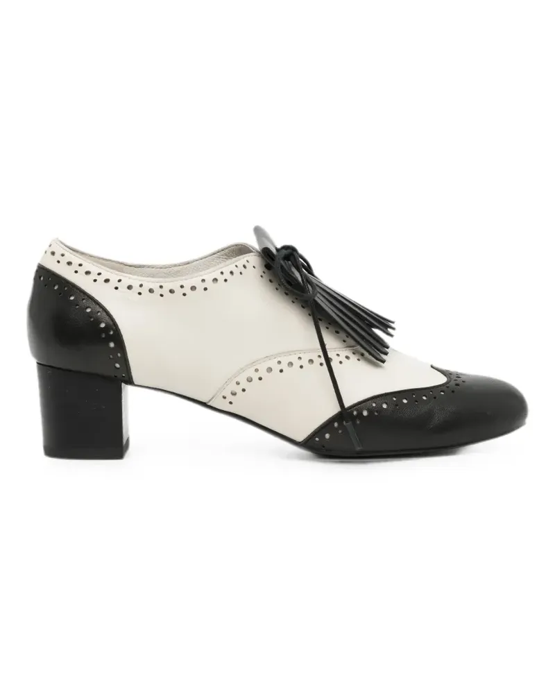 Yohji Yamamoto Derby-Schuhe mit Fransen - Weiß Weiß