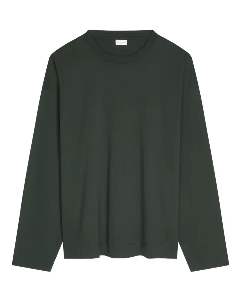 Dries van Noten Langarmshirt aus Baumwolle - Grün Grün