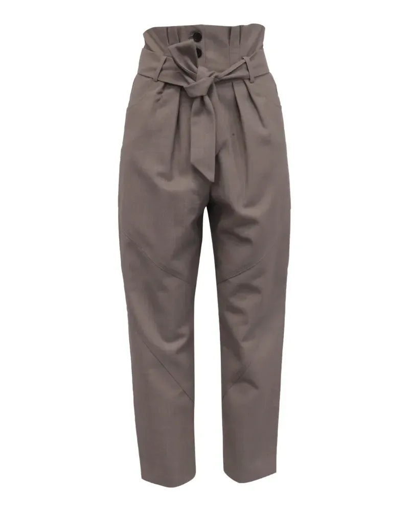 IRO high-rise belted trousers - Braun Braun