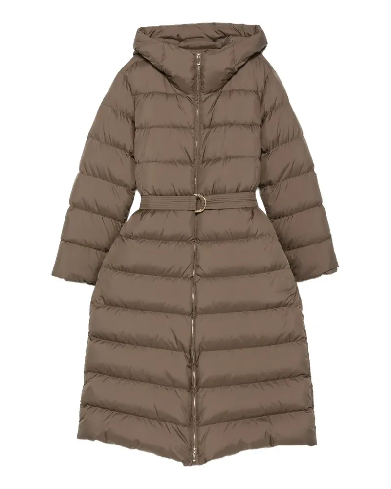 Max Mara quilted belted parka - Braun Braun
