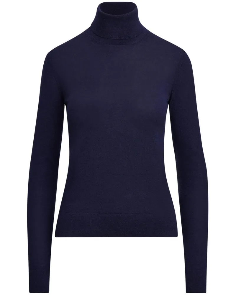 Ralph Lauren Kaschmirpullover mit Stehkragen - Blau Blau