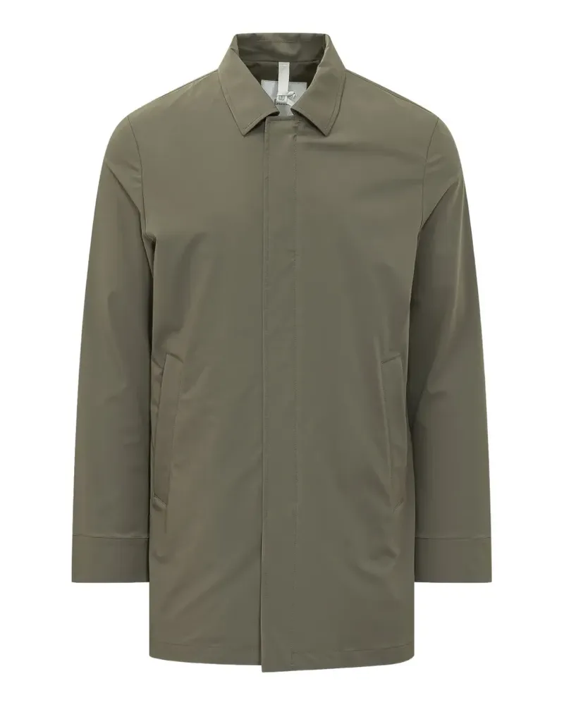 DUNO Malbec concealed-fastening spread-collar jacket - Grün Grün