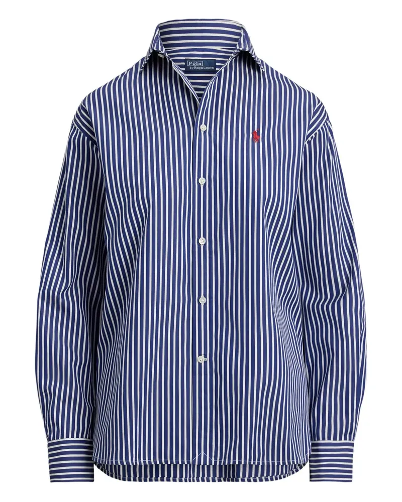 Ralph Lauren Gestreiftes Hemd - Blau Blau