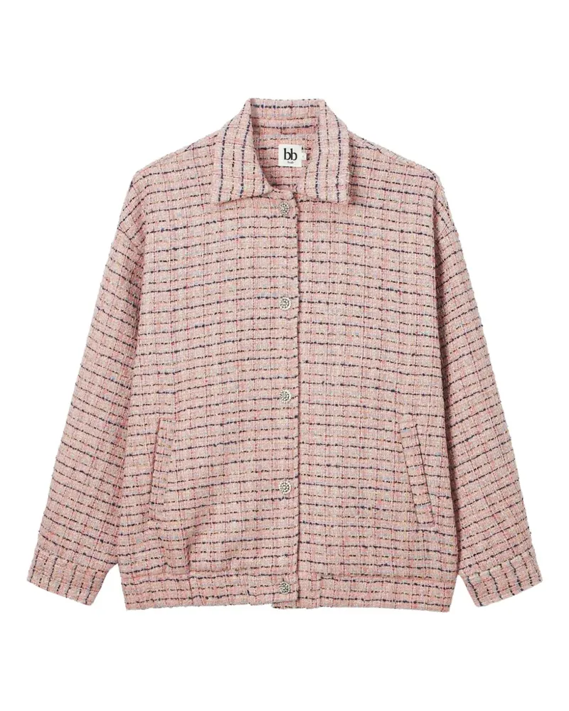 b+ab Geknöpfte Tweed-Jacke - Rosa Rosa