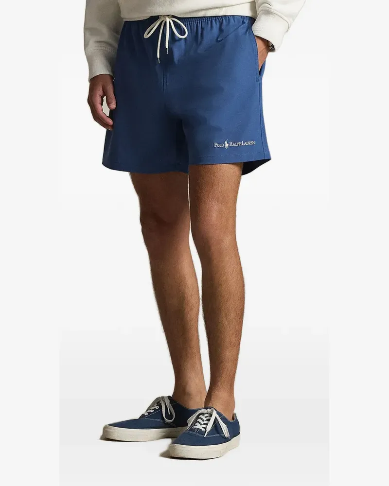 Ralph Lauren logo-embroidered drawstring swim shorts - Blau Blau