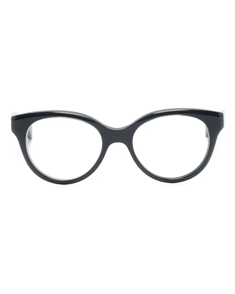 Gucci Cat-Eye-Brille mit Logo-Gravur - Schwarz Schwarz