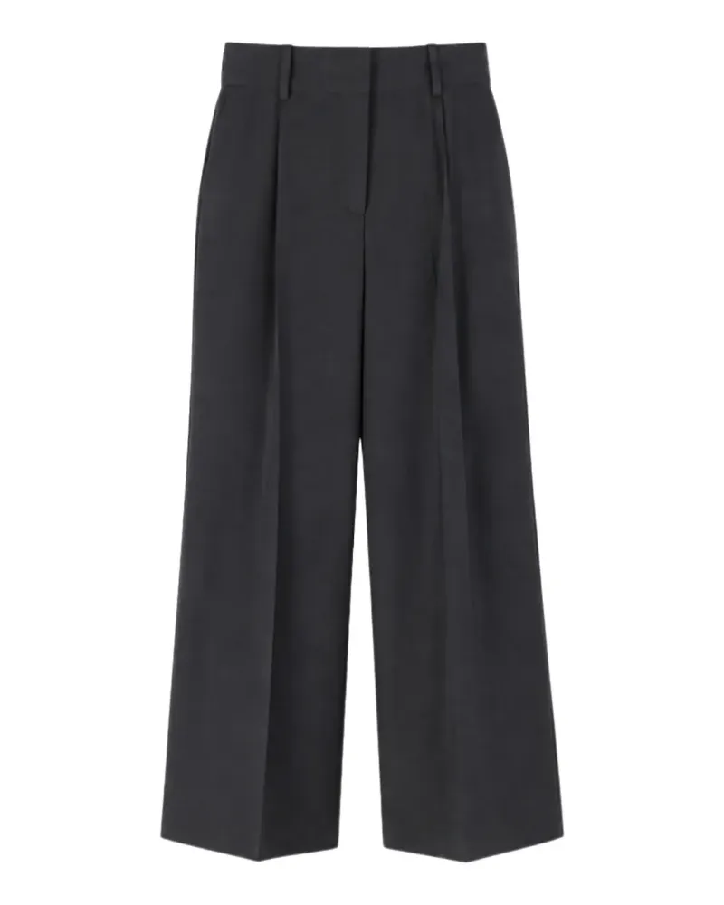 P.A.R.O.S.H. P.A.R.O H. pleat-detail high-waisted trousers - Grau Grau