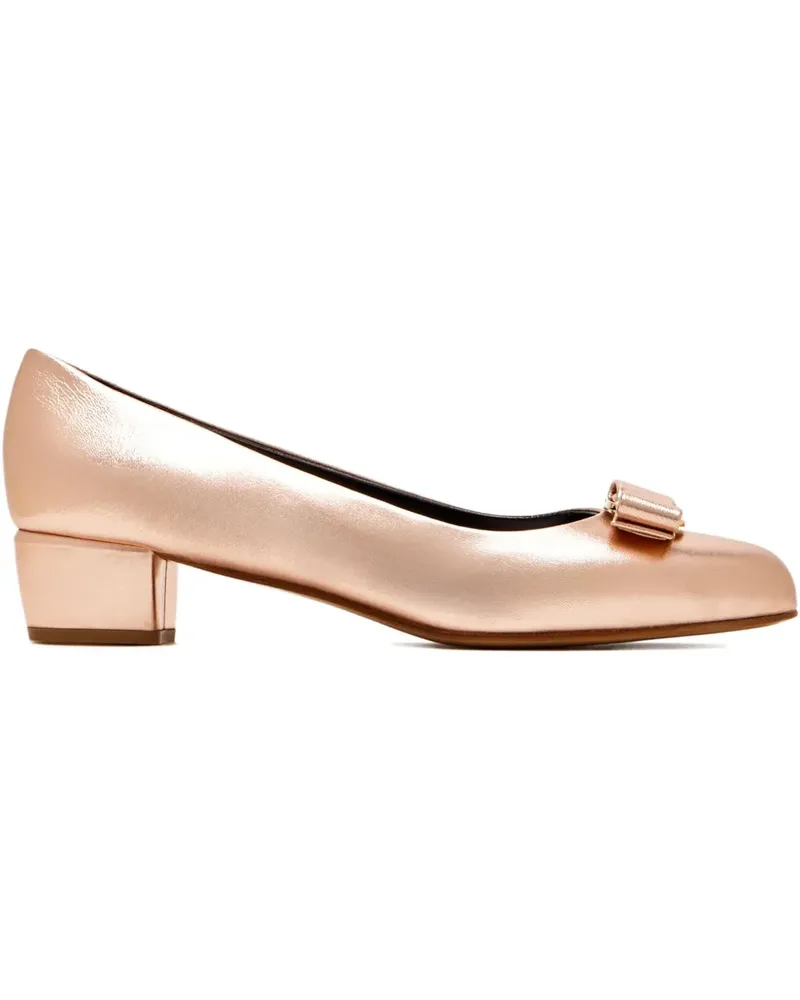 Ferragamo Pumps mit Vara-Schleife 30mm - Rosa Rosa