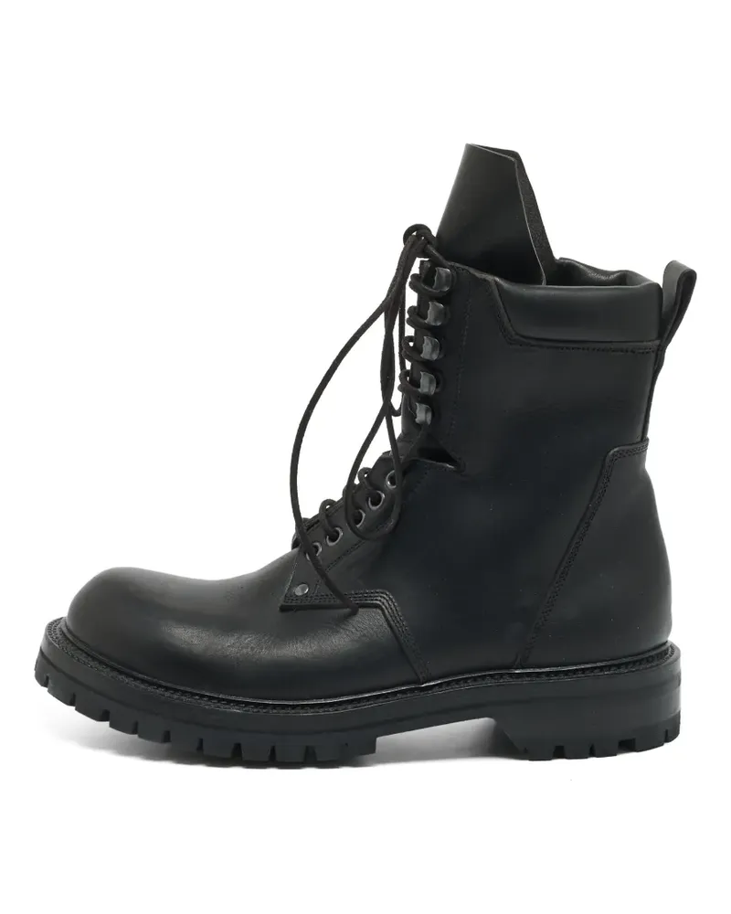 Rick Owens Army Bikerstiefel - Schwarz Schwarz